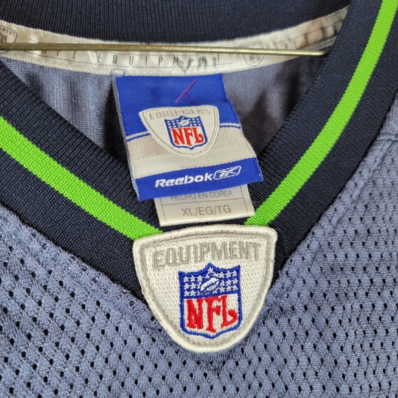 Jerry Rice Seattle Seahawks Jersey #80 Hall Of Fame NFL Reebok Large Blue #B54 - Picture 5 of 5